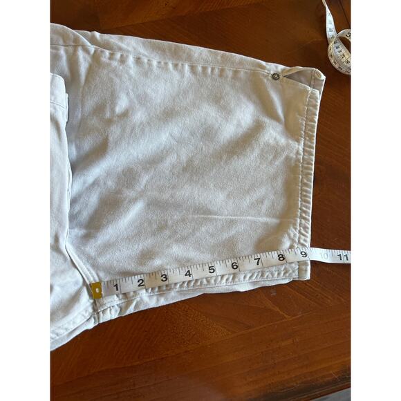 Riders by Lee Vintage Beige Twill Jeans Shorts Size 12 High Waist - Picture 8 of 8